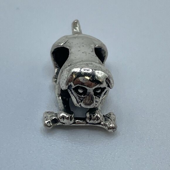 925 Sterling Silver IBB Cute Dog European Charm Boho Statement Classic Timeless - Picture 4 of 7